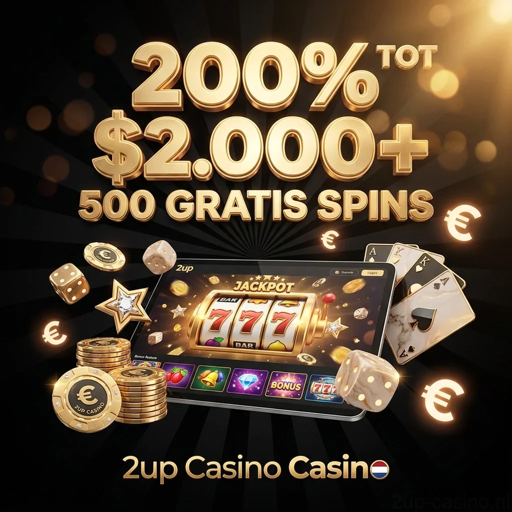 200% TOT $2.000+ 500 GRATIS SPINS